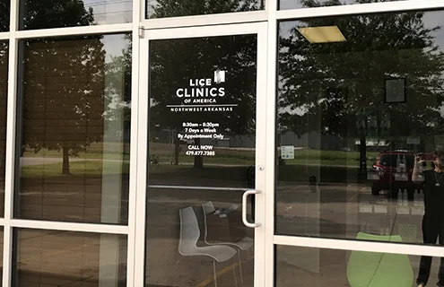 Lice Clinics of America Northwest Arkansas door