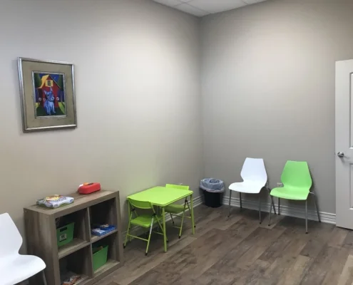 children waiting area inside of the midsouth clinic