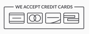 we accept credit cards icon